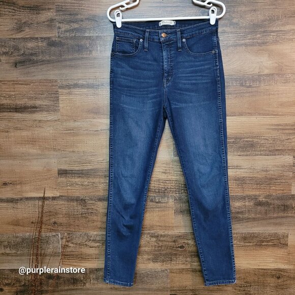 Madewell Jeans 28 Skinny 10" High Rise Hayes Wash F4684 Tummy Control Stretch - Picture 1 of 13